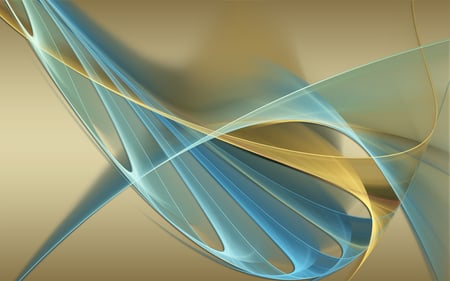 Golden Symphony - gold, apo, blue, swirls