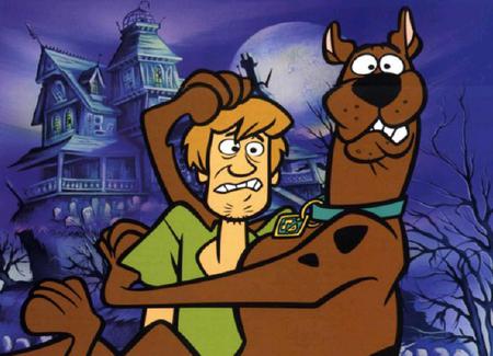 Halloween Night - moon, creepy, shaggy, night, halloween, full moon, scooby doo, castle, house