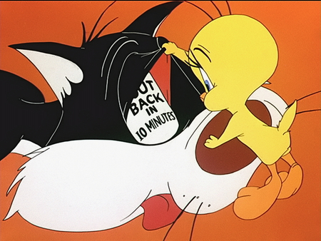 Sylvester and Tweety Pie - bird, sylvester, cartoon, tv, cat, tweety pie