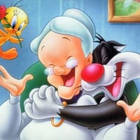 Granny, Sylvester and Tweety