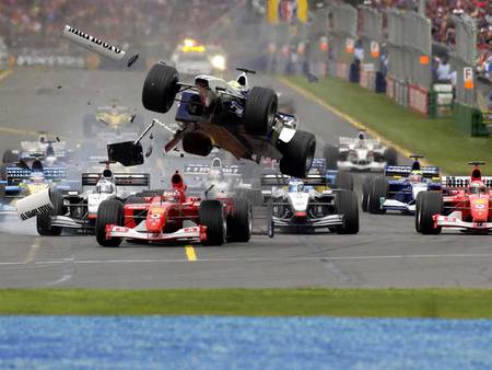 Whoops - crash, f1