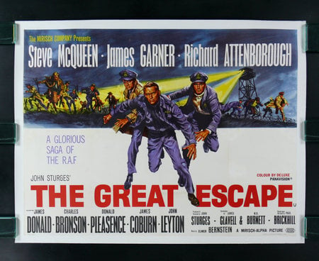 The Great Escape - movie, steve mcqueen, classic, poster