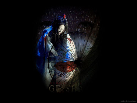 Geisha - dance, kimono, geisha