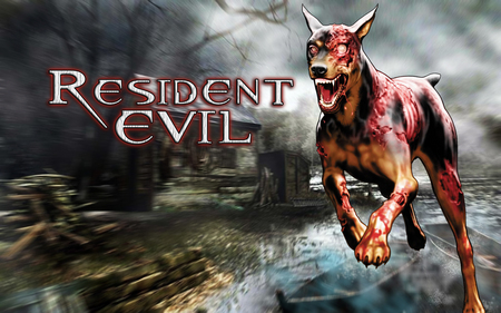 A zombie doberman has spotted you - resident evil dog, resident evil, cerberus wallpaper, doberman, zombie dog, cerberus