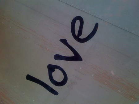 Love - graffiti, love, metal, sign