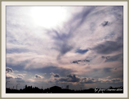 cloudy sky - canada, sky, sun, clouds