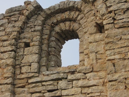 saint Cecilia - church, istra, ruins, medieval