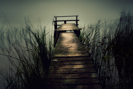 Dock - abstract, water, hot, 3d, dock, art