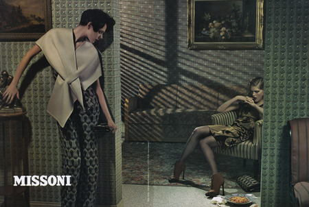 Missoni FW08 02 - missoni, iselin steiro, fashion, kinga rajzak, ad campaign