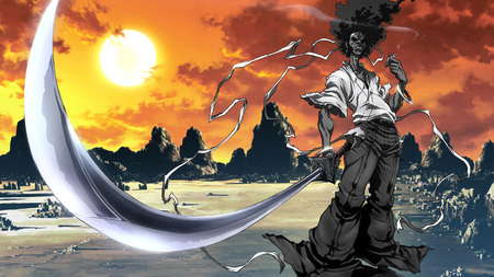 Afro Samurai - anime, afro, samurai