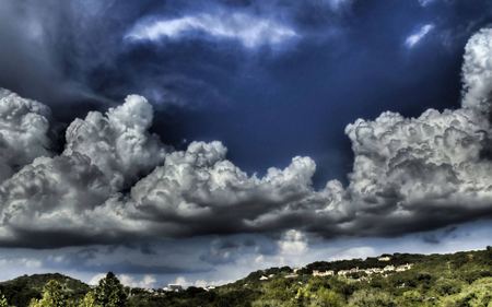 Clouds (WDS) - sky, dark, clouds, blue, wds, widescreen