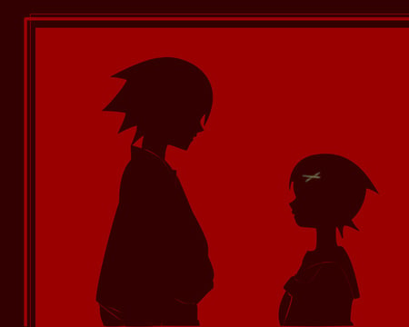 fuura_kafuka-itoshiki_nozomu-red-sayonara_zetsubou_sensei-silhouette - fuura-kafuka-itoshiki-nozomu-red-sayonara-zetsubou-sensei-silhou