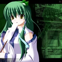 green-green_hair-japanese_clothes-kochiya_sanae-miko-touhou-yellow_eyes