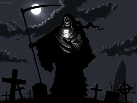 grim reaper - skull, grim reaper, reaper, dark, grim