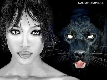 naomi-campbell - abstract, big lips, model, panther, nice mouth, naomi campbell