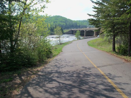 country road down by the river - road, river, country, bridge