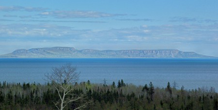 The Sleeping Giant - nature, cliffs, lake, forest, mountain