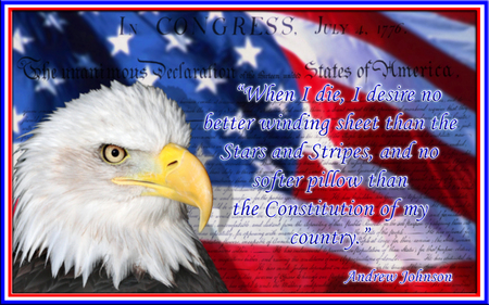 Patriotic Desire - flag, eagle, poem