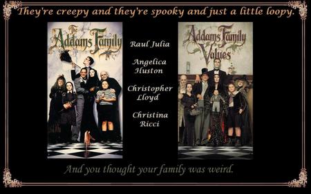 The Addams Family 1 & 2 - tv series, comedy, movie, addams family