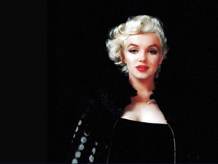 Just Marilyn - beauty, actress, marilyn, black background