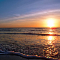 seascale sunset cumbria