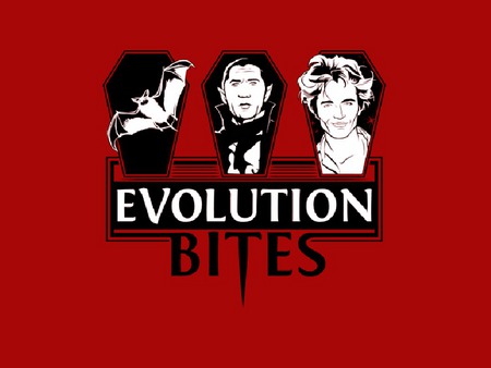 Evolution Bites - bats, vampires, twilight, funny, dracula