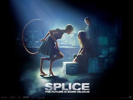 Splice - creature, fantasy, splice, action, movie, girl, man