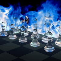 glass chess board