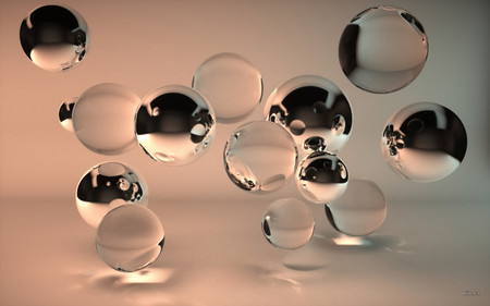 drops - abstract, 3d and cg