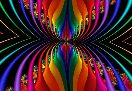 fly - rainbow, 3d and cg, abstract, colorful