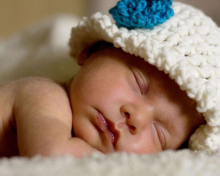 baby - sleeping, face, baby, hat, child, cute, little