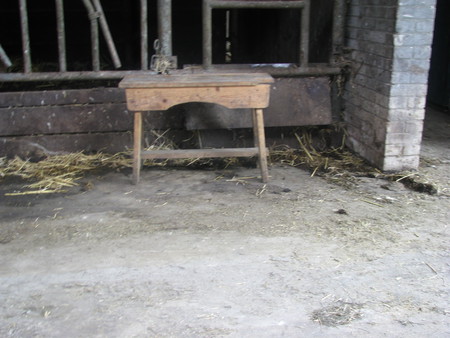 Small table - holland, dutch, table, the netherlands, farm, stable