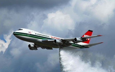 Evergreen 747 supertanker 