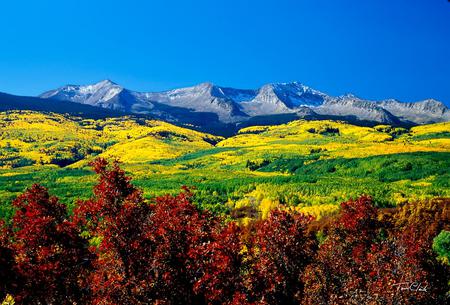 Field - nature, sky, field, mountain