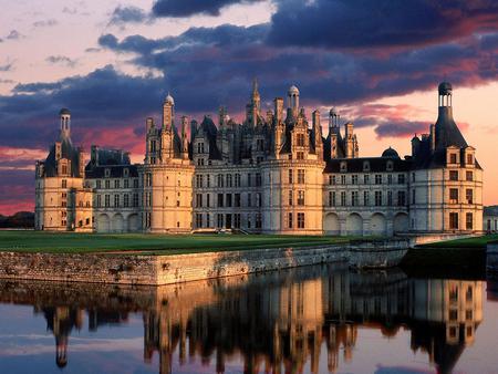 Castle - architecture, water, sky, castle