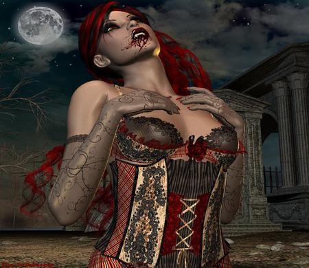 Vampire - 3d, woman