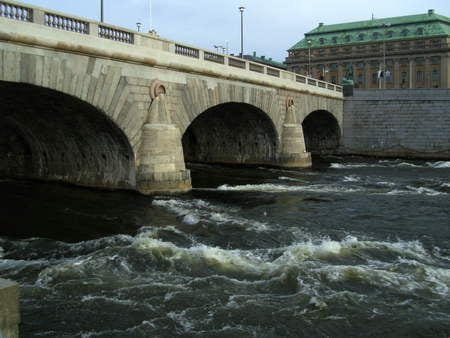 An old bridge - stockholm, water