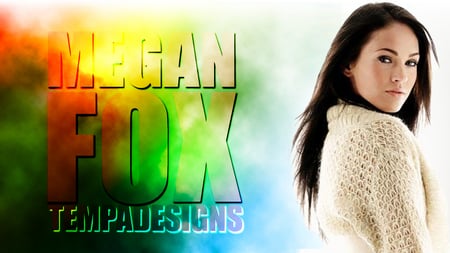 Tempa Designs - Megan Fox - nice, love, editing, hot, designs, tempa designs, faisal khan, colour, abstract, bikini, photoshop, megan fox, color, celebrity