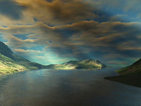 3d_landscape - 3d-landscape, wallpaper, cool