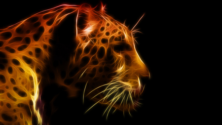 Leopard - leopard, cool, art, wallpaper, animals