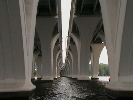 under the bridge - water, bridge