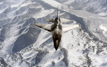 F 16 Falcon in Aggressor Camo - f16, fighter, alaska, falcon, jet, military, aggressor