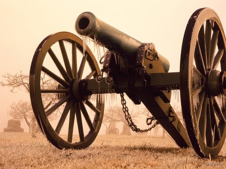 Gettysburg - cannon, gettyburg