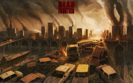 Sun Rise - zombies, fire, sun, dead frontier