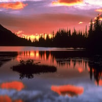 Reflection Lake at Sunrise, Mount Rainier National Park, Washington