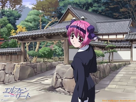 Nana - japan, elfen lied, anime girl, cute, colors, nana, pink