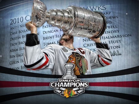 Champs 09/10 - blackhawks, chicago, toews, stanley, cup