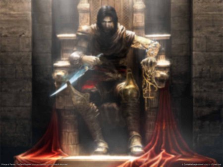 Throne of Prince - pop, ubisoft, video game, male, fantasy, action, blade, video games, armor, prince, weapon, adventure, prince of persia, dagger sword, persia, dark, prince of persia the two thrones, 2005, warrior, pop t2t, games, armour, throne