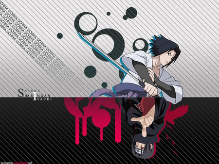 sasuke revange blood  - saskue, fight, naruto, anime, blood, revange, itachi, duel