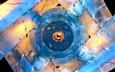 Underneath the 2010 Olympic Cauldron - pretty, cauldron, winter, 2010, olympics, snowy, snow, vancouver